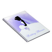 Teambriege Hochzeitgown Bride Bridal Silhouette Notizblock (Rechte Seite)
