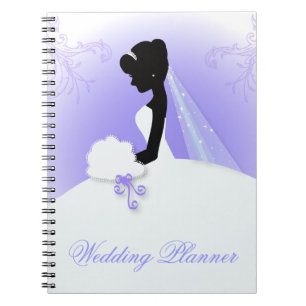 Teambriege Hochzeitgown Bride Bridal Silhouette Notizblock