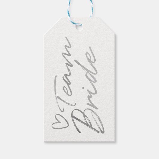 Teambrille - Silberne Imitate - Geschenkmarke Geschenkanhänger (Vorderseite)