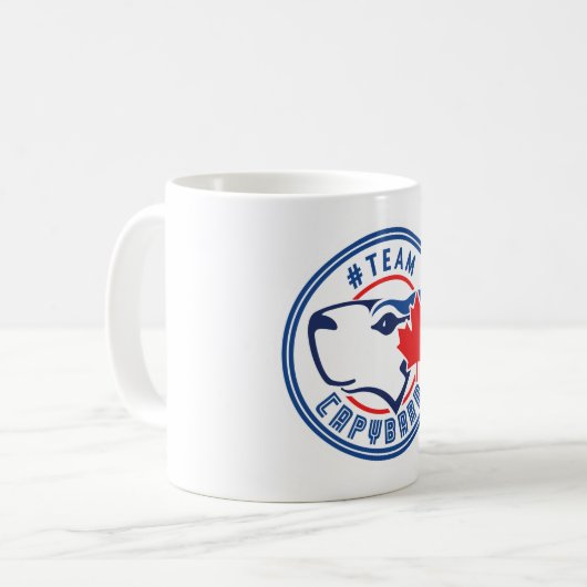 Teamcapybara-Tasse Kaffeetasse (Vorderseite Links)