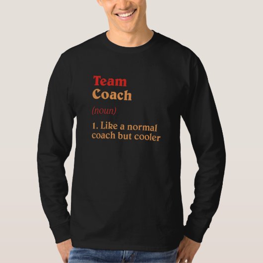Teamcoach Definition Teamleiter Spaß Group Spread T-Shirt (Vorderseite)