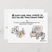 Teamcoaching-Karte 3/6: Reflexion Postkarte (Vorne/Hinten)