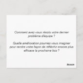 Teamcoaching-Karte 3/6: Reflexion Postkarte (Rückseite)