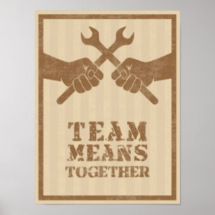 Teamdurchschnitte zusammen poster