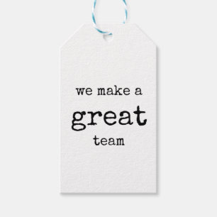 Teamempfehlung, Geschenketag, großartiges Team Geschenkanhänger