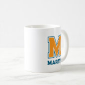 Teamfarben Monogramm Name Kaffeetasse (VorderseiteRechts)