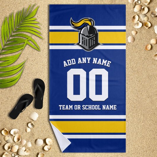 Teamfarben und Mascot Personalisiert Strandtuch