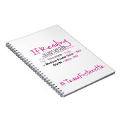 #TeamFosterette if Reading nicht stören Notebook Notizblock (Rechte Seite)