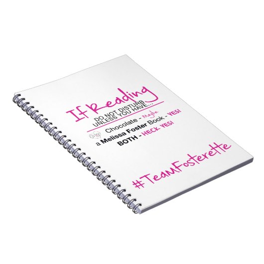 #TeamFosterette if Reading nicht stören Notebook Notizblock (Rechte Seite)