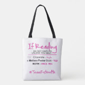 #TeamFosterette Wenn Sie lesen, wird die gesamte V Tasche (Rückseite)