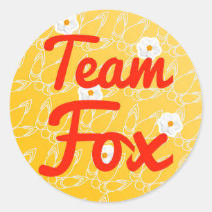 TeamFox Runder Aufkleber