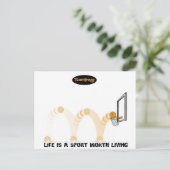 Teamfrogpostkarte 2 postkarte (Stehend Vorderseite)