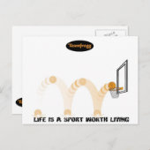 Teamfrogpostkarte 2 postkarte (Vorne/Hinten)