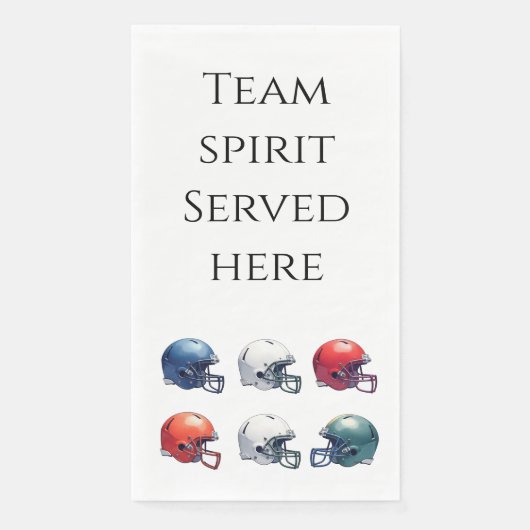 Teamgeist diente hier serviette (Vorderseite)