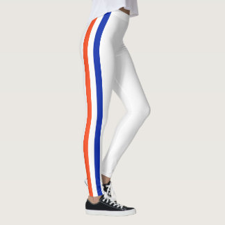 Teamgeist von Florida, Orange, Weiß und Blau. Leggings