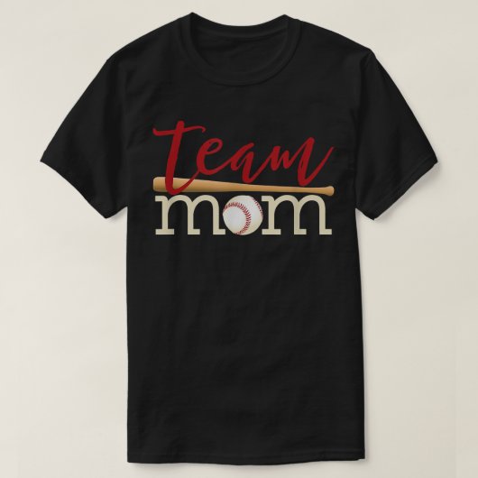 Teamgeschenk der Mutter für Baseball oder Softb Ma T-Shirt (Design vorne)