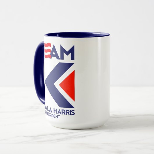 TeamK-Kamala Harris Tasse (Vorderseite Links)
