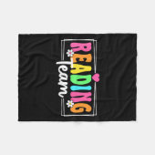 Teamlehrer zurück zur Schule lesen Lehre Fleecedecke (Vorderseite (Horizontal))