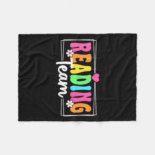 Teamlehrer zurück zur Schule lesen Lehre Fleecedecke (Vorderseite (Horizontal))