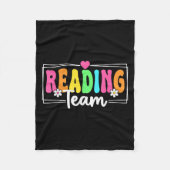 Teamlehrer zurück zur Schule lesen Lehre Fleecedecke (Vorderseite)