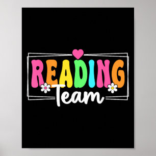 Teamlehrer zurück zur Schule lesen Lehre Poster