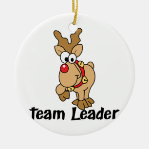 Teamleiter Rudolph Keramik Ornament