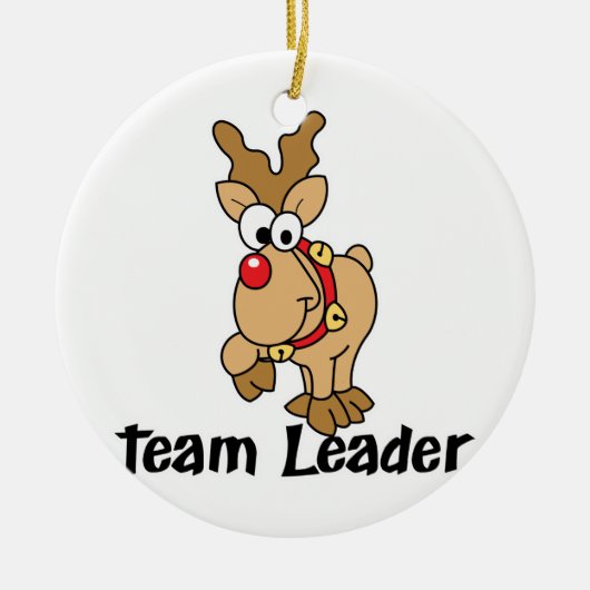 Teamleiter Rudolph Keramik Ornament (Vorne)