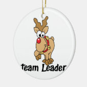 Teamleiter Rudolph Keramik Ornament (Links)