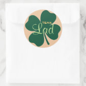 Teamleiter Runder Aufkleber (Tasche)