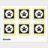 Teamleiter Star Funky Sticker (Blatt)