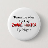 Teamleiter-/Zombie-Jäger Button (Vorderseite)