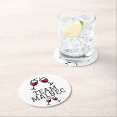 Teammalbec-Untersetzer Runder Pappuntersetzer (Vor Ort)