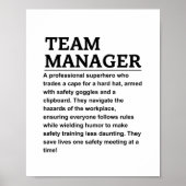Teammanager Poster (Vorne)