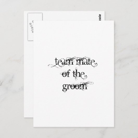 Teammitglied Postkarte (Vorne/Hinten)