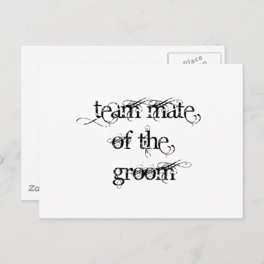 Teammitglied Postkarte (Vorne/Hinten)