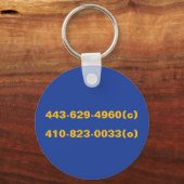 Teammutter Hustelumlaufaluminium Schlüsselanhänger (Rückseite)