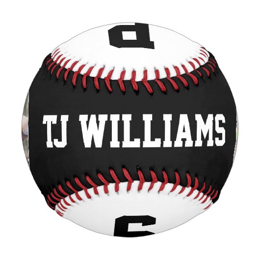 Teamname des benutzerdefinierten Fotos Personalisi Baseball (Vorderseite)