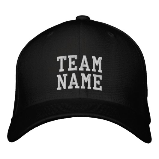 Teamname Eigener bestickter Baseball-Cap Bestickte Baseballkappe (Vorderseite)