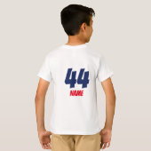 [Teamname] Gridiron Berserker #44 Anpassbar T-Shirt (Schwarz voll)