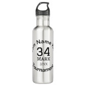 Teamname hier Name Turnierjahr hinzufügen Edelstahlflasche (Vorderseite)