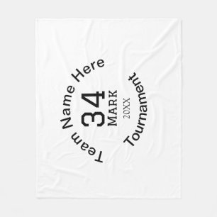 Teamname hier Name Turnierjahr hinzufügen Fleecedecke