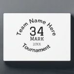 Teamname hier Name Turnierjahr hinzufügen Fotoplatte<br><div class="desc">Gestaltung</div>