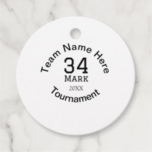 Teamname hier Name Turnierjahr hinzufügen Geschenkanhänger
