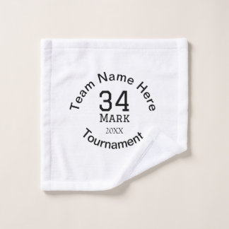 Teamname hier Name Turnierjahr hinzufügen Waschlappen
