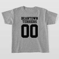 Teamname und Jersey Number Front Back T - Shirt