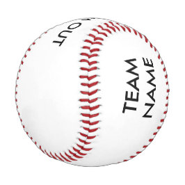 Teamname und Löschen von Baseball