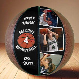 Teamname und -nummer des benutzerdefinierten Fotos Basketball