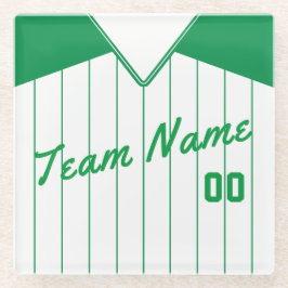 Teamname und Nummer Untersetzer Softball Baseball