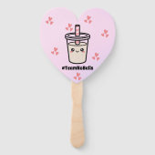 #TeamNoBalls Balls Bubble Tea Boba Geschlecht Enth Fächer (Rückseite)