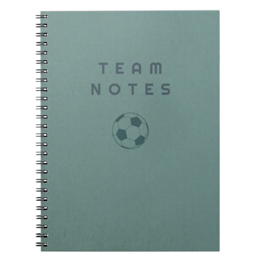 Teamnotizen - Fußball Notizblock (Vorderseite)